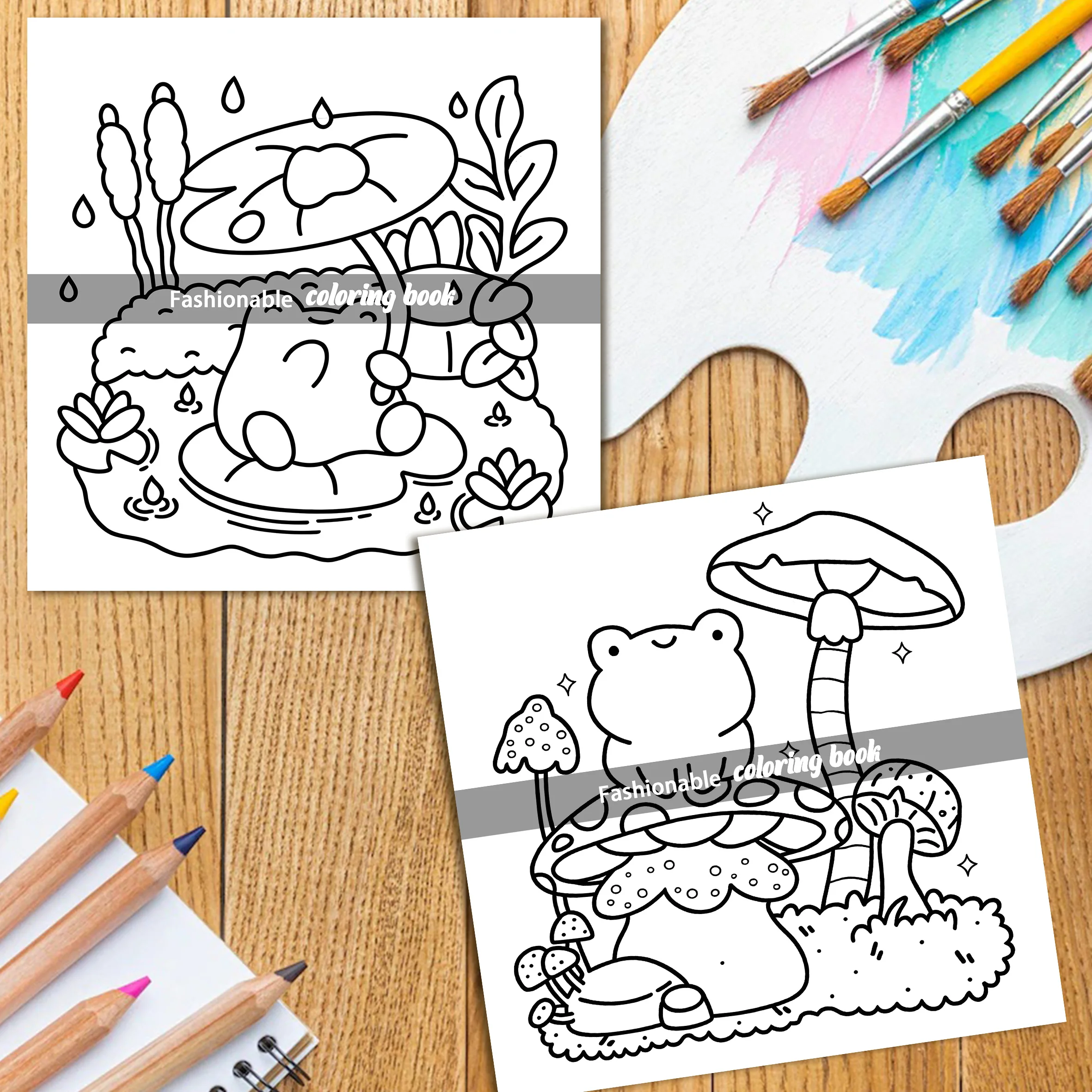 LITTLE GARDEN Bold-easy Patterns Coloring Book for Adults Cute Drawing Book Perfect Gift for Party and Birthday 5