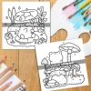 LITTLE GARDEN Bold-easy Patterns Coloring Book for Adults Cute Drawing Book Perfect Gift for Party and Birthday 5