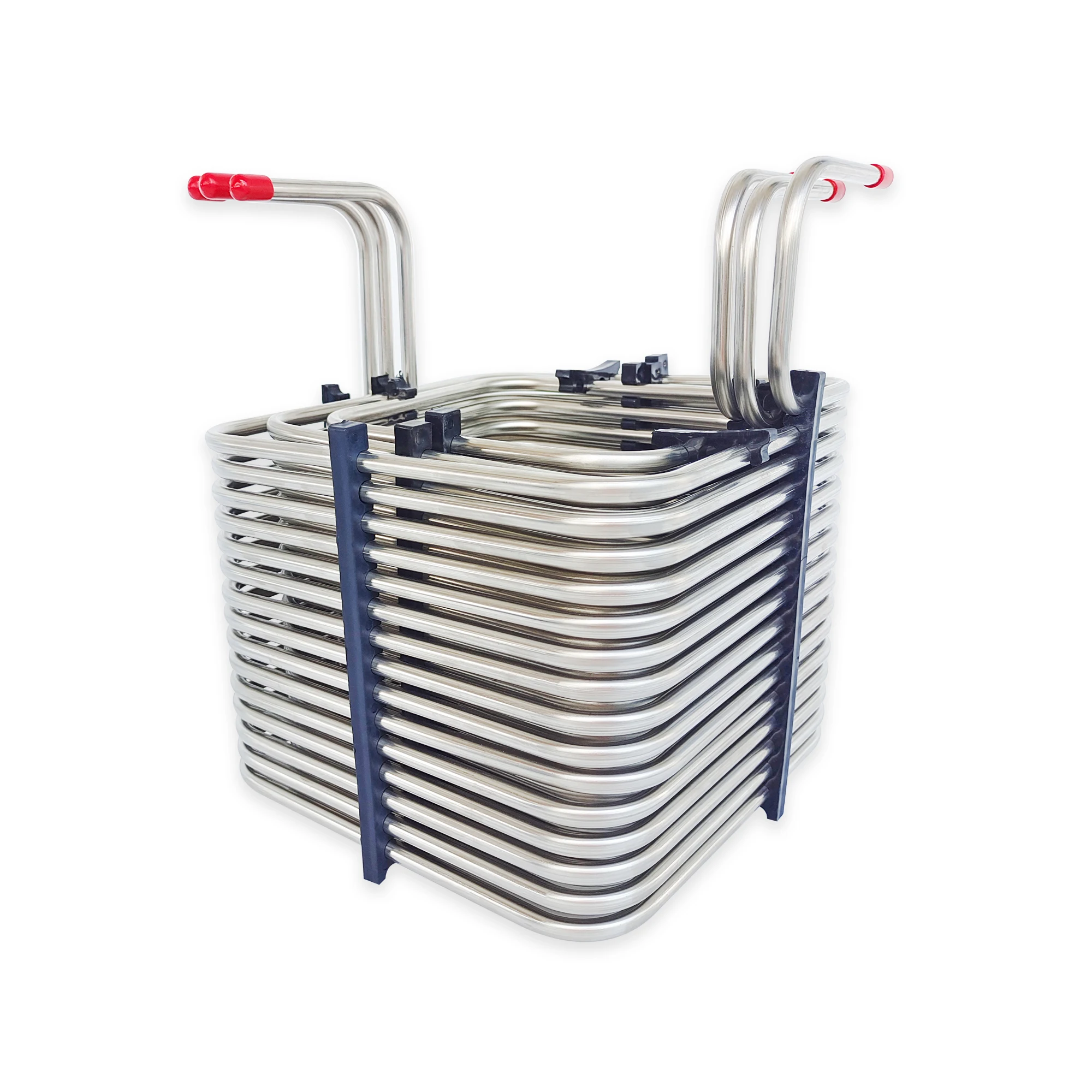 3-way square stainless steel cooling coil, 3-head cooling wine pipe, water-cooled beer machine pipe, draft beer machine