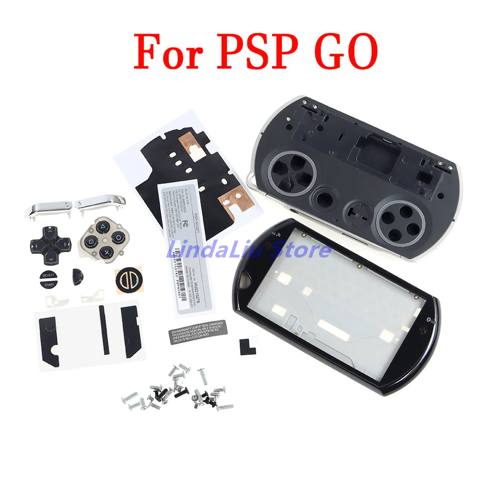 Housing-Shell-Case-For-PSP-GO-Full-Set-Case-with-Buttons-Kits-Stickers ...