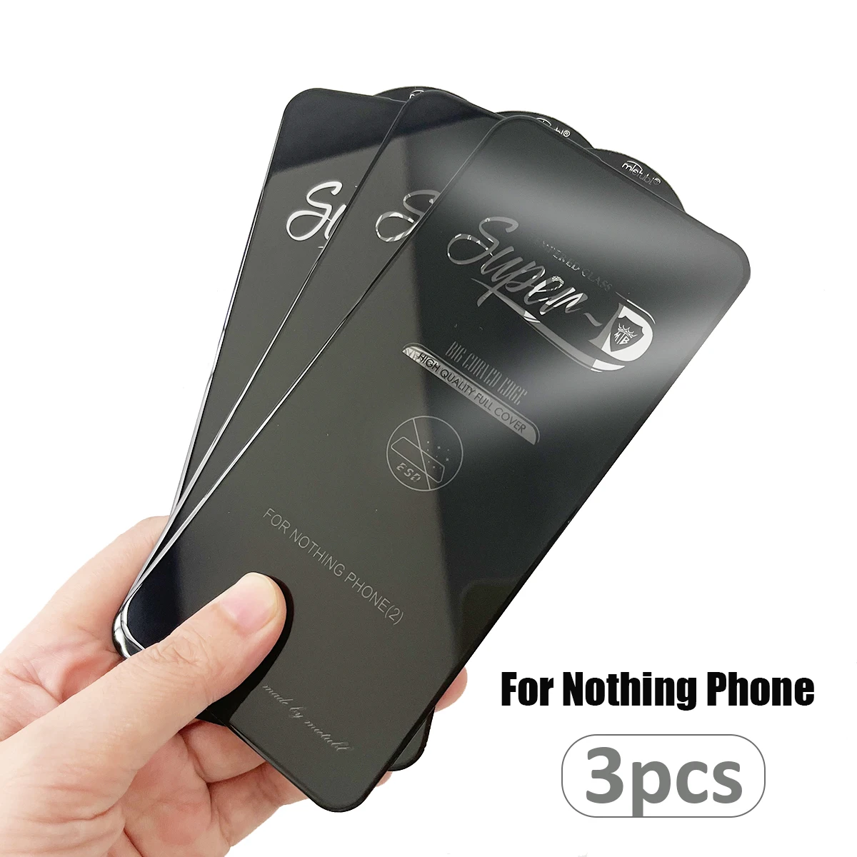 3PCS Super-D Curved Tempered Glass 9H For Nothing Phone 3A