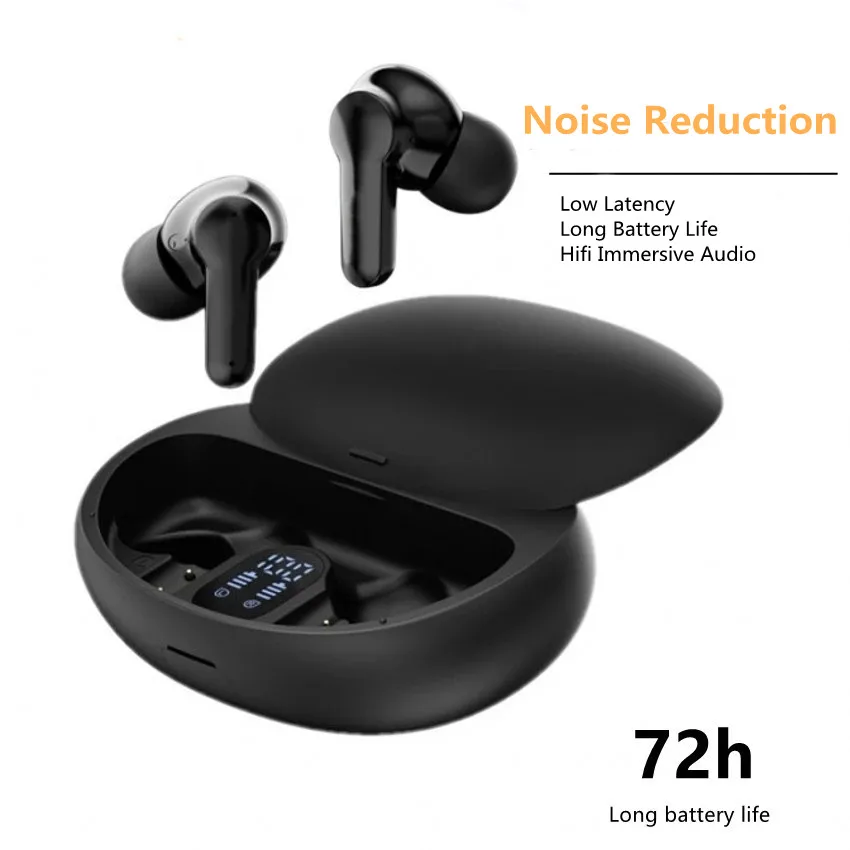 

TWS Wireless Bluetooth5.3 Earphone ENC Noise Canceling Earbuds Waterproof Sport Touch Gaming HIFI Headphone HD Call Long Standby