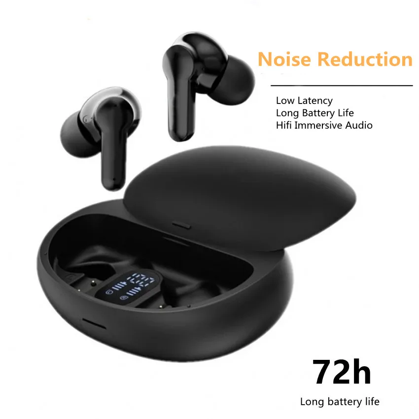 Auriculares inalámbricos para juegos, modo dual, cancelación de ruido,  auriculares estéreo de alta fidelidad, auriculares Bluetooth inalámbricos  con