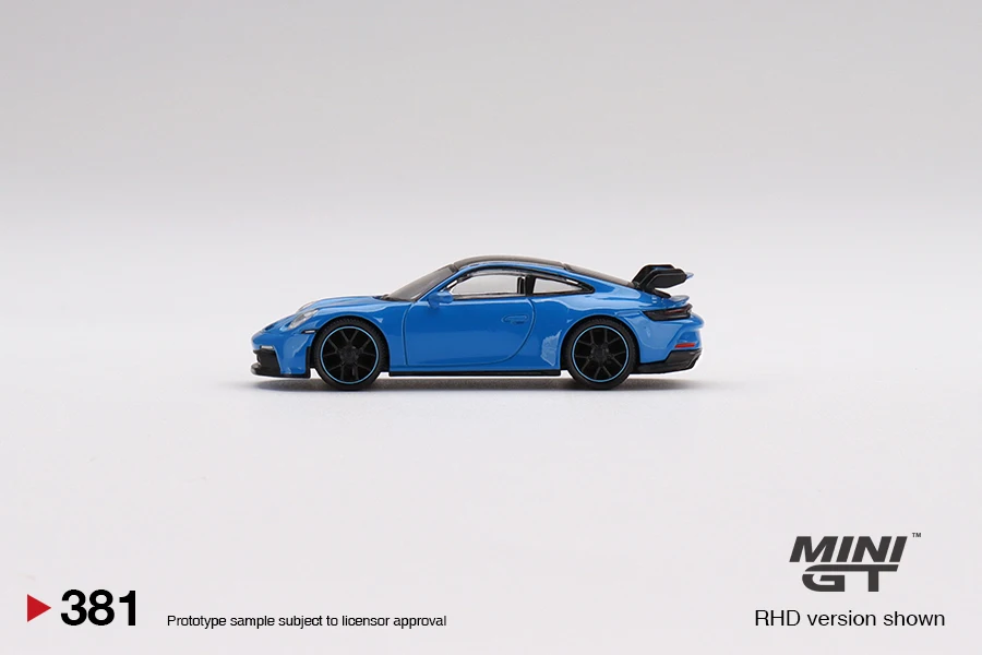 MINIGT 1:64 911 (992) GT3 블루 합금 자동차 모델 381
