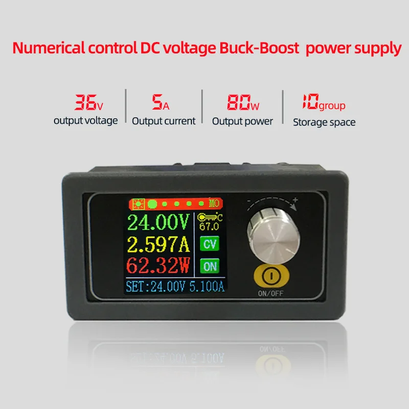Xys3580 Dc Dc Buck Boost Converter Cc Cv 0.6-36V 5A Modulo Di Alimentazione Regolabile Regolato Alimentatore Da Laboratorio Variabile