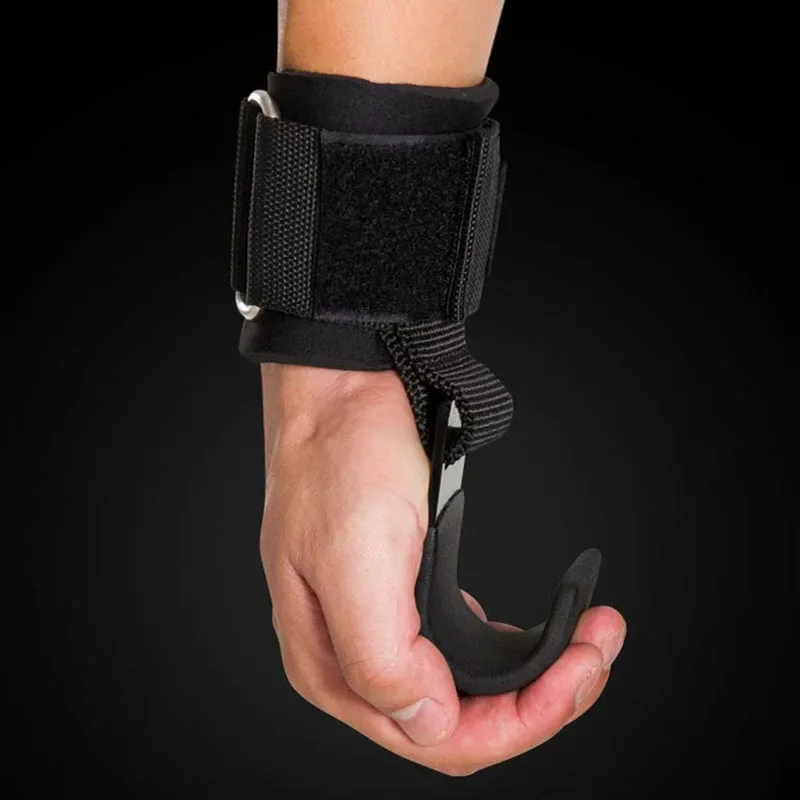 Weight Lifting Hooks Fitness Squat Weightlifting Pull-up Wrist Hook Horizontal Bar Exercise Strength Training Without Strangling Power Hook