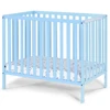 Palmer 3-in-1 Convertible Mini Crib Baby Blue w/ mattress pad 3