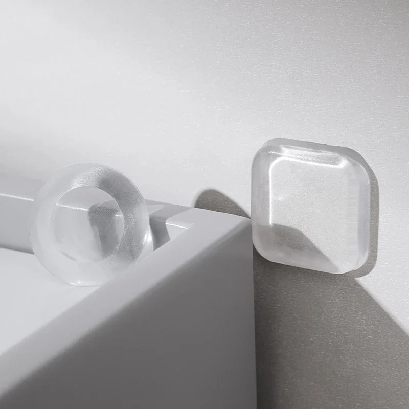 Door Stopper 6pcs Silicone Stickers Handle Bumpers Adhesive Mute Anti-Shock Protect Pad
