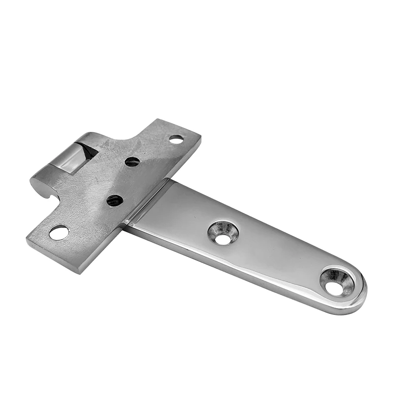 Marine Hardware Stainless Steel Casting Hinge Flat Hinge Cabinet Doors For Windows T-shaped Hinge Cast Strap Deck For Boat Hardware
