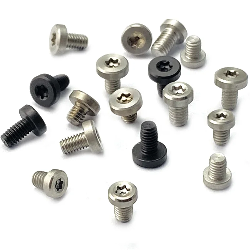 10pieces DIY Knife Handle Screw Folding Knife Shank T8 Plum Screw Oppose Lock Rivet Tools Fastening Screws