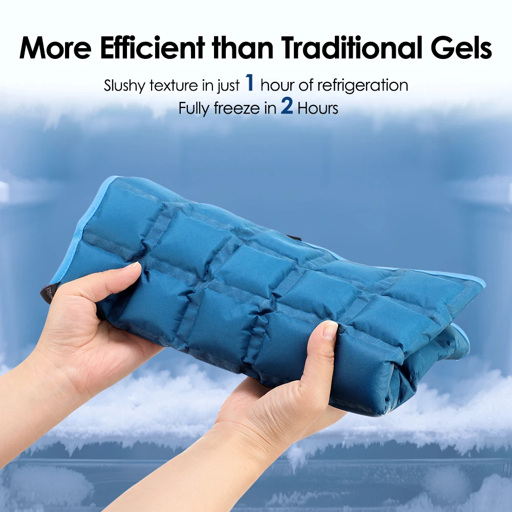 Large 13x22 Inch Reusable Ice Pack for Back Relief Relaxation Cold Wrap for Knee Leg Neck Shoulder Hip Health Care