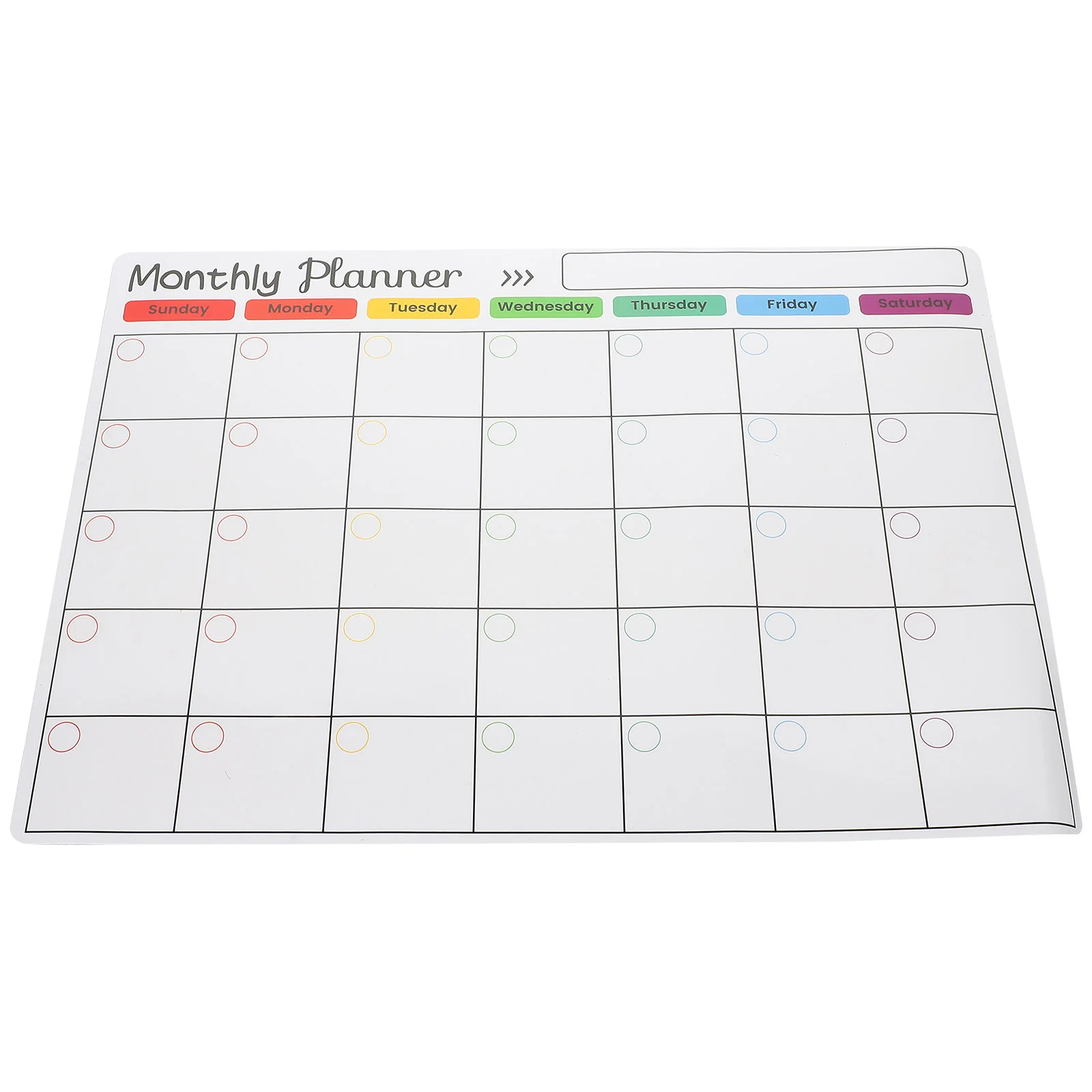 A3 Size Magnetic Weekly Monthly Planner Magnetic Whiteboard Fridge Magnet Flexible Daily Message Drawing Refrigerator Bulletin