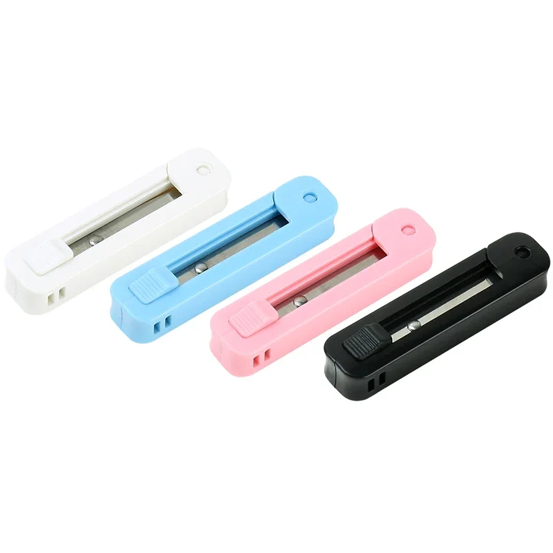 Deli Small Retractable Scissors Portable Mini Scissors Candy Color Folding Multifunctional Office School Supplies 1 Pcs stationery scissors soft handle scissors portable scissors cutter