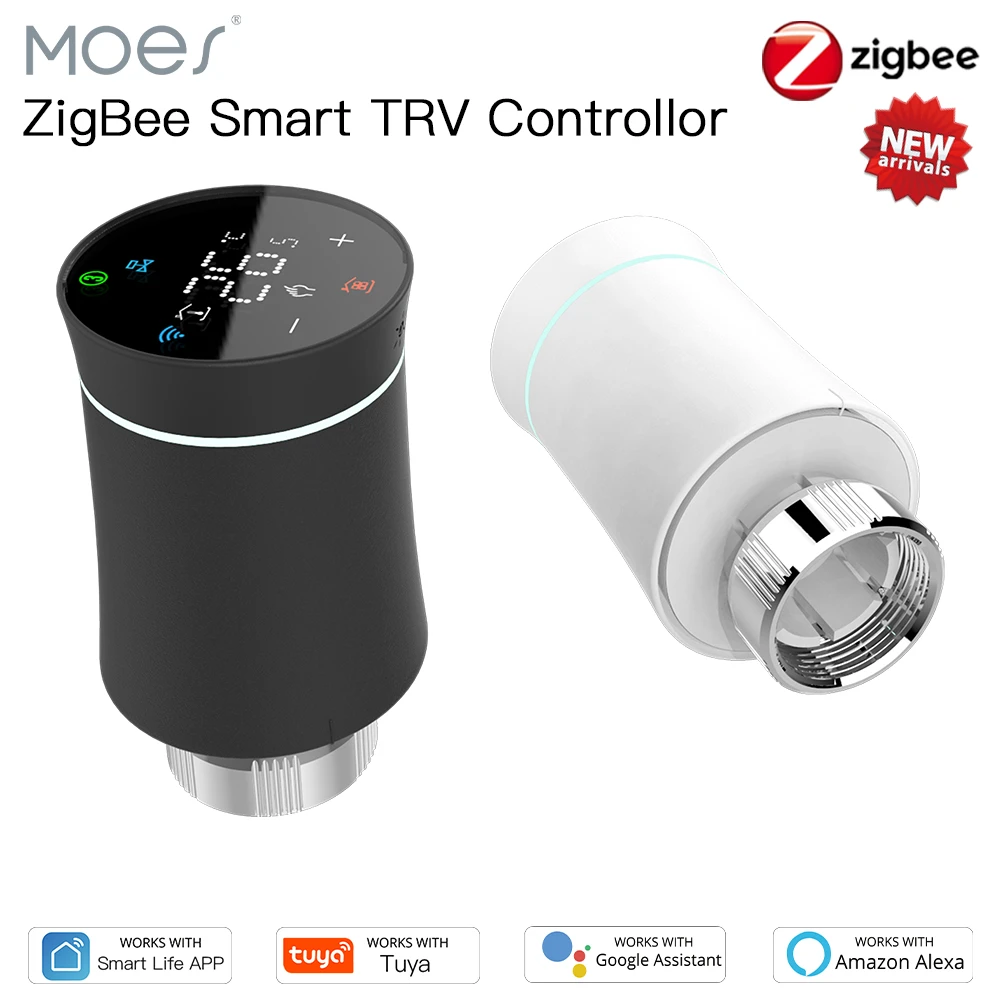 Głowica termostatyczna MOES TRV ZigBee 3.0 za $25.76 / ~112zł ...