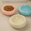 Anti-spill Water Bowls Snack Bowls Ceramic Cat Bowl High Appearance Level Pet Supplies Doughnut Tableware Dudu Cat Food Bowls 4