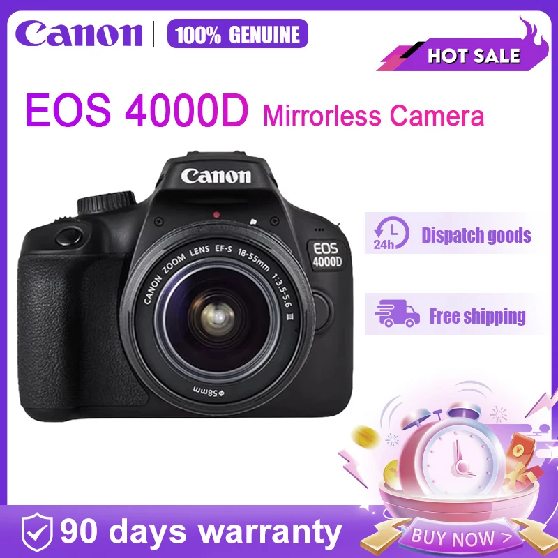 Canon EOS 4000D DSLR camera APS frame entry-level EOS Rebel T100