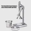 Manual Press Stainless Steel Fruit Juicer Handheld Vegetable Fruit Orange Juice Maker Blender Juice Making Cup Kitchen Gadg 4