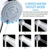 Zloog 5 Modes Bathroom Shower Head Rainfall Massage Multi-function Handheld Bath Sprayer Nozzle Showerhead Bathroom Accessories 1