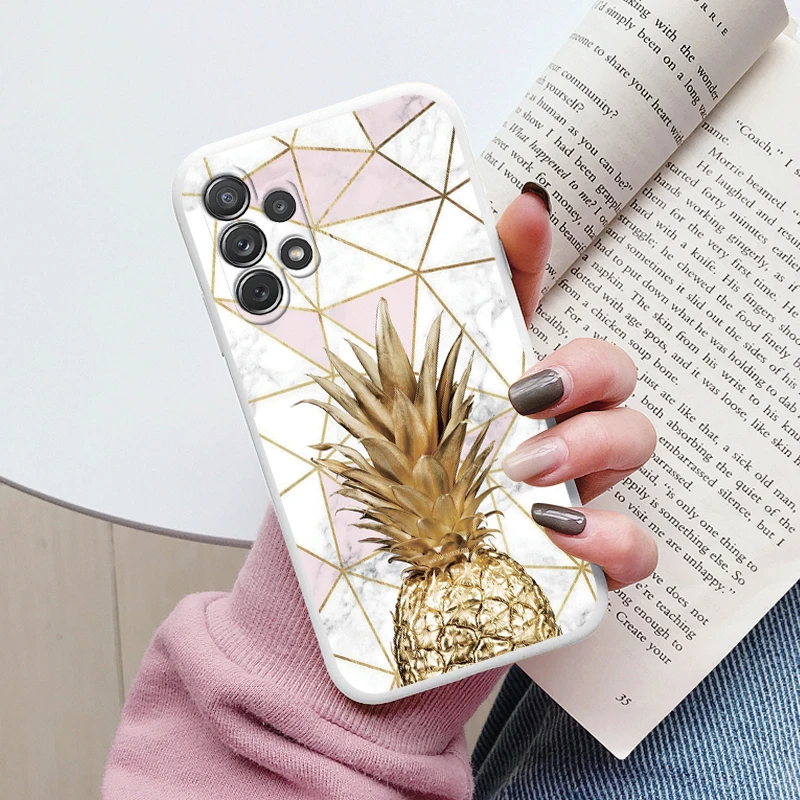 Case For Samsung Galaxy A32 4G A 32 5G Cover Protective TPU Fundas Fashion Marble Stone Texture Coque For Samsung A32 Capa Shell