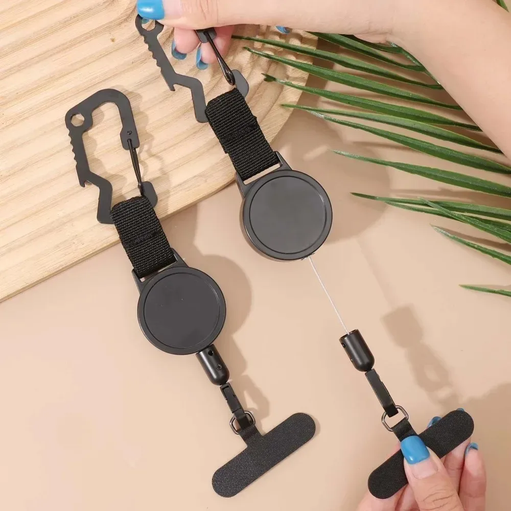 Heavy Duty Retractable Phone Holder with Belt Clip and Anti-Theft Lanyard