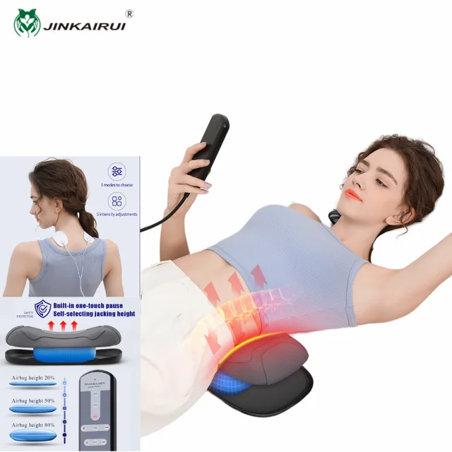 Traction Lumbar High Frequency Vibration Massager For Waist Hot Compress  Physiotherapy Massage Machine Pulse Therapy Back Pain - AliExpress