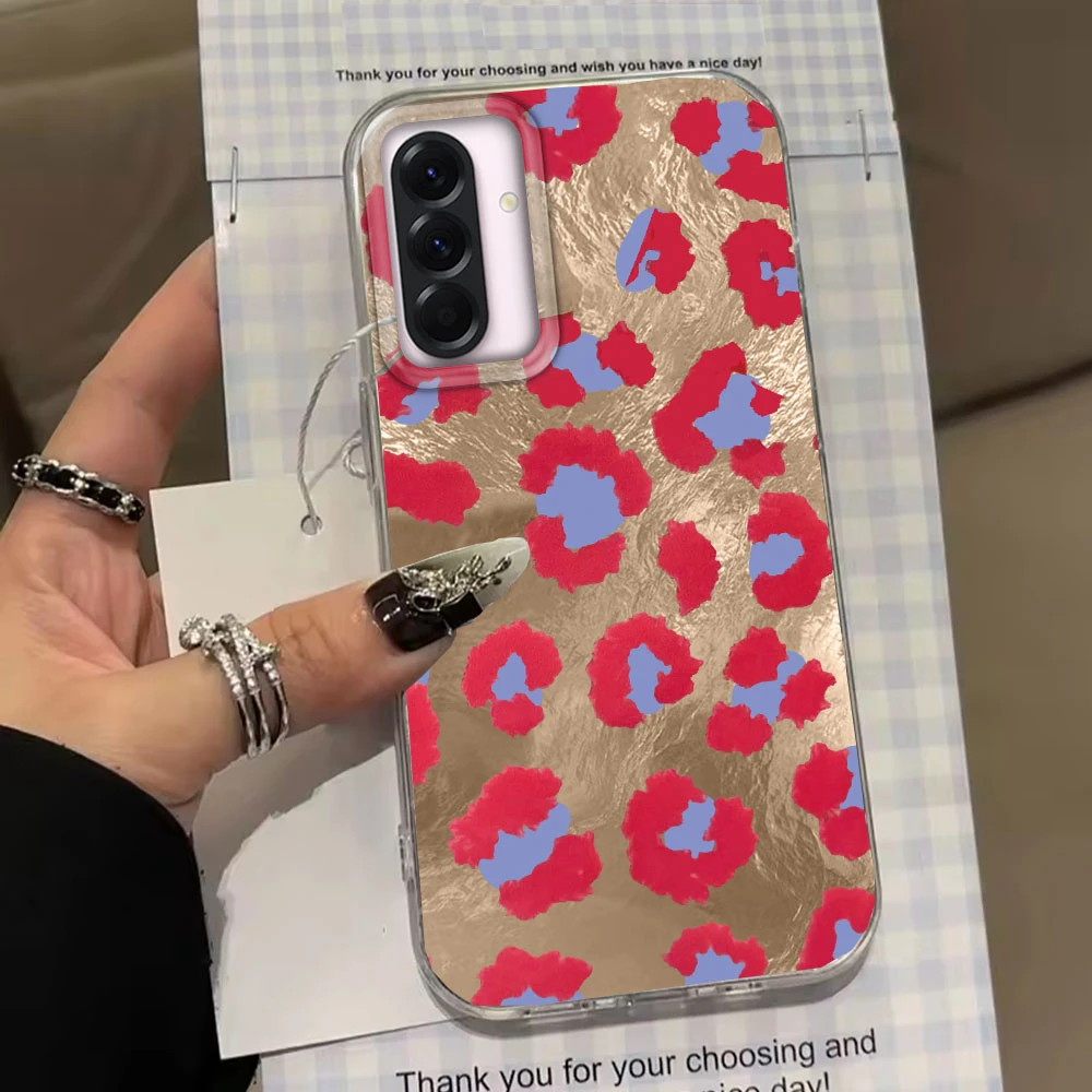 Vibrant Pink Blue Leopard Phone Case Cover