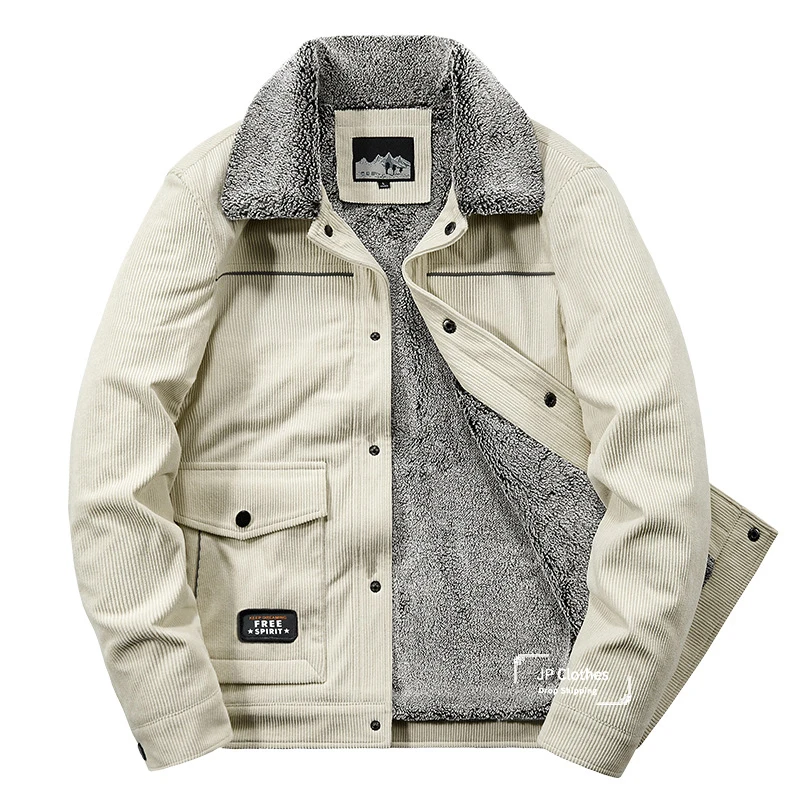 

Winter Men's New Arrival Thickened Corduroy Warm Jacket Men's Casual Cotton Jacket Men Military Style Jackets Coats High Quality