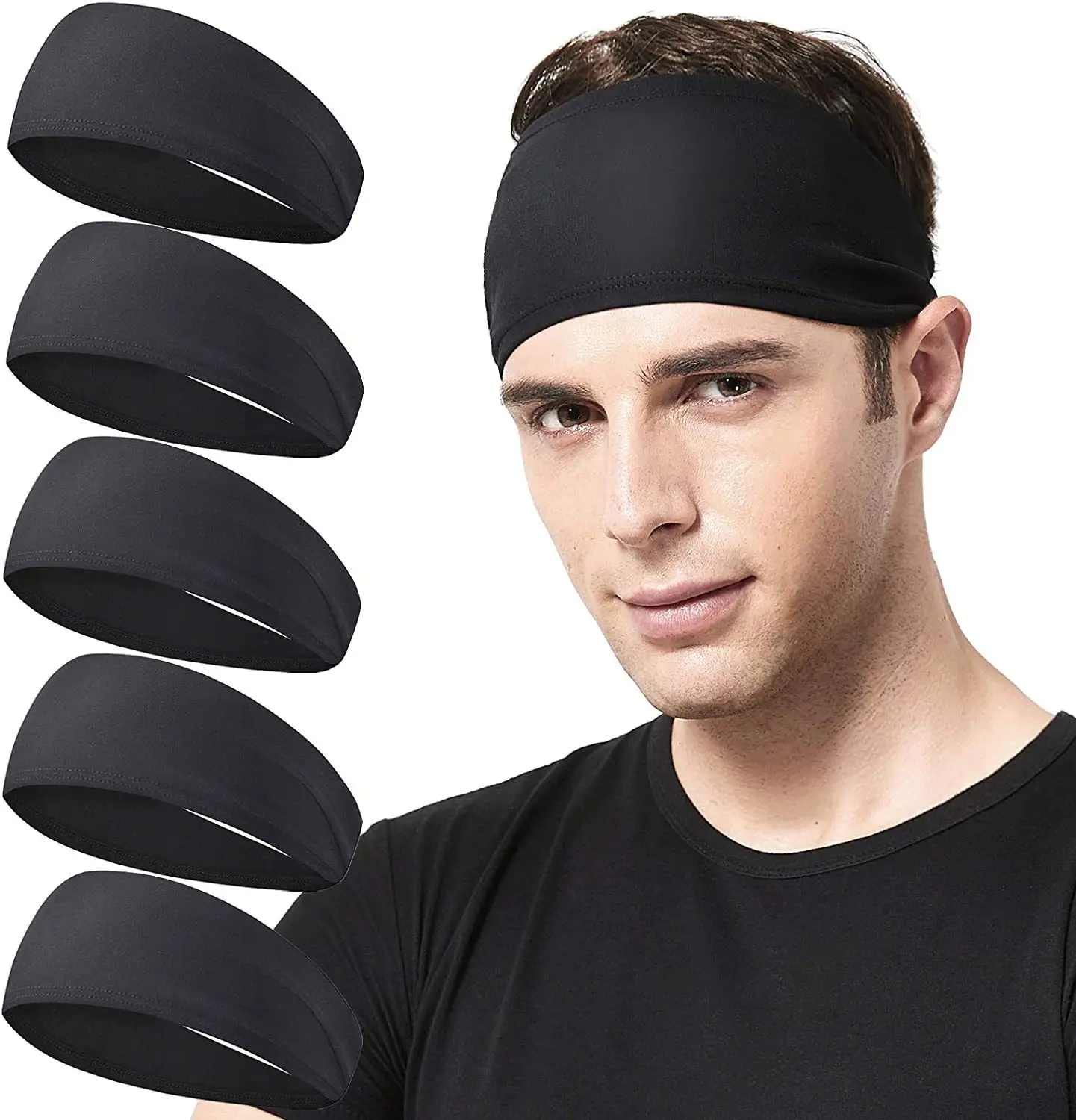 Men Women Sport Headbands Bike Cycling Running Sweatband Fitness Jogging Tennis Yoga Gym Headscarf Head Sweat Hair Band Bandage