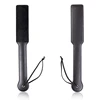 34cm Red Or Black Plush And Leather Paddle Riding Crops Flogger Horsewhips Spikes Spanking Paddle Slapper 6
