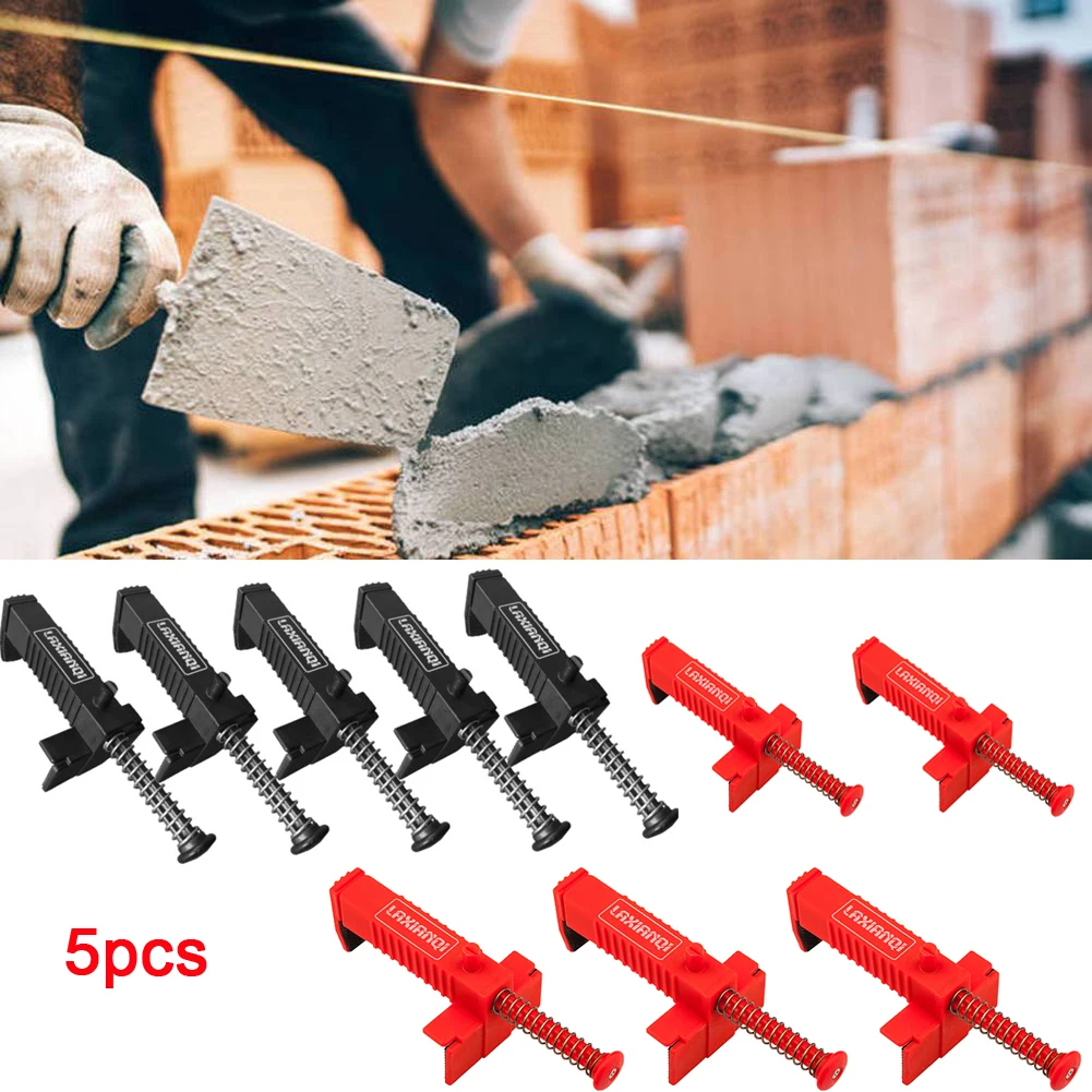2/5Pcs Bricklaying Construction Tool Liner Wall Builder Building Wire Frame Brick Liner Runner Wire Drawer Fixer Building 2/5Pcs Bricklaying Construction Tool Liner Wall Builder Building Wire Frame Brick Liner Runner Wire Drawer Fixer Building