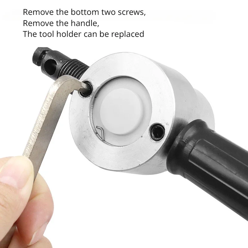 Electric Punching Shear Double Head Metal Sheet Iron Sheet Cutter Electric Tool Hardware Cutter Electric Punching Shear 4