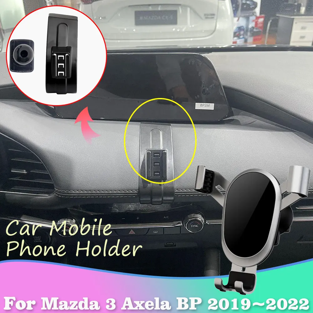 

Автомобильный держатель для Mazda 3 Axela BP 2019 ~ 2022 2020 2021 Авто GPS клипса на вентиляционное отверстие подставка поддерживающие аксессуары iPhone