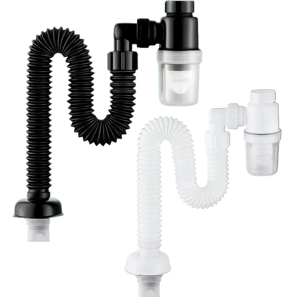 Telescopic Flexible Sink Drain Anti Clogging Home Sink Hose Sink Deodorant Strainer Drain Sewer Pipe Bathroom Sink Accessories 5