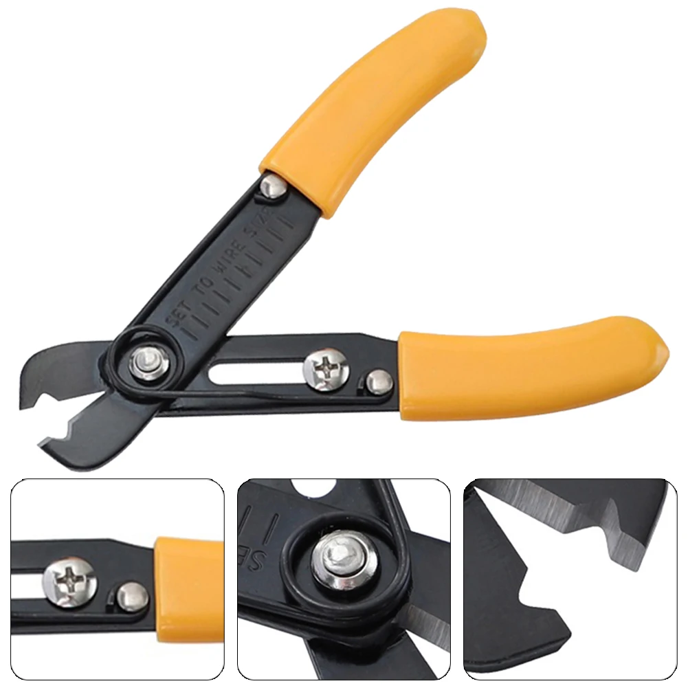 

Electrical Wire Cable Cutting Single Hole Stripper Flush Plier Adjustable for Telecom and Electronics Industries