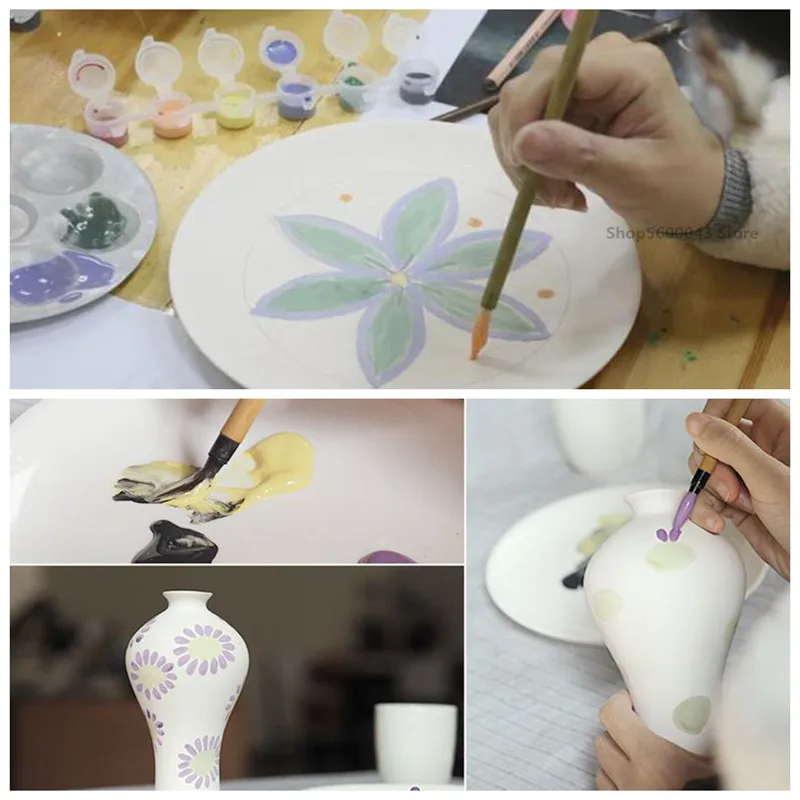 Pottery Coloring Tool 24 Colors/set Ceramic Painting Pigment Underglaze Color Jingdezhen Ceramic Painting Pigment Medium Temperature Baking Color