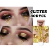 Body Glitter Gel Multifunctional Face Lip Hair Loose Sequins Flash Liquid Eyeshadow Festival Stage Makeup Decoration Cosmetics 4
