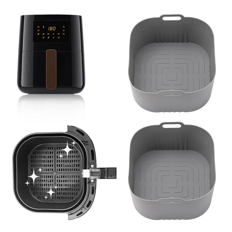 Air Fryer Silicone Baking Tray air fryer accessories air fryer baking tray air fryer silicone tray Suitable For Philips HD9252 HD9200 HD9255 Air Fryer High Temperature Resistant Baking Tools