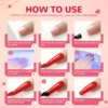 COSCELIA 6 Colors Nail Gel Polish Set with Nail Lamp Base Top Coat Rose Cuticle Oil and Nail Manicure Tools for Beginner 5