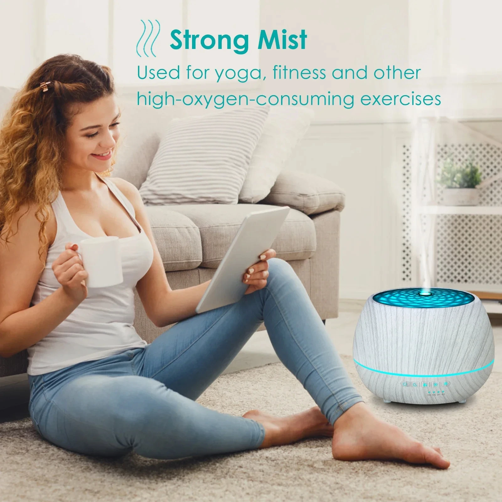 Diffusore di aromi wifi con luce notturna led 7 colori alexa_voghion.com