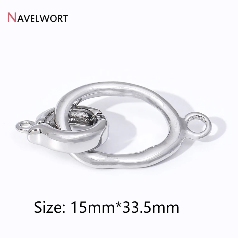 18 Karat vergoldeter Messing-Perlenverschluss, Verbindungselement, ovale Verschlussverschlussverschlüsse für DIY-Armband-Halskettenherstellungszubehör – Detail 15