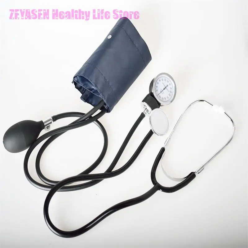 Zeyasen Manual Blood Pressure With Stethoscope Vintage Machinery Medical Arm Blood Pressure Double Tube Double Head Stethoscope