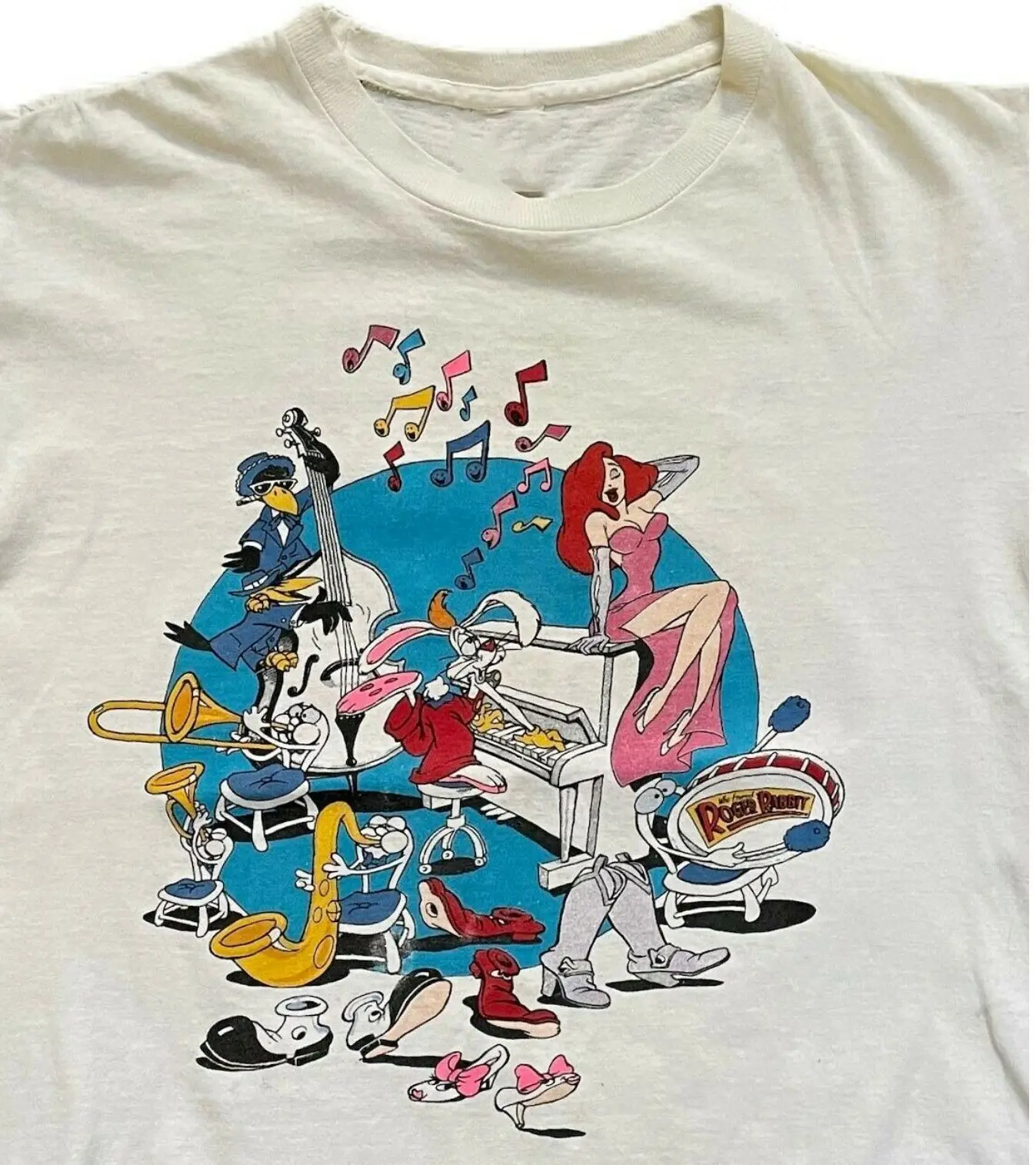 1987 Who Framed Roger Rabbit T Shirt Per Uomo S 5Xl Maniche Lunghe O Corte