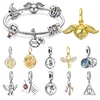 MINISO Charms Beads 925 Sterling Silver For 925 Original Harry 3mm Potter Bracelets Women Pendant DIY Jewelry Make Gifts 1