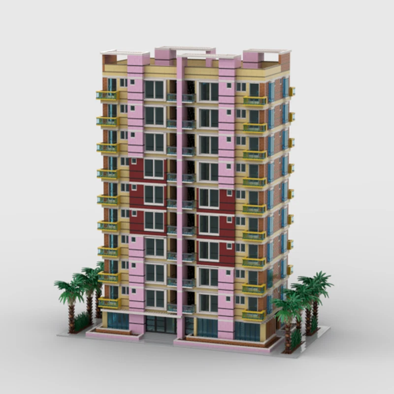 

12471PCS City Hot Selling Street View Moc Modular Neapolitan Luxury Condo DIY creative ideas Children Toy birthday Gift Blocks