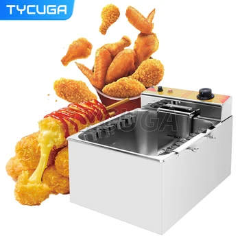 상업용 자동 치즈 핫도그 스틱 프라이어, 전기 딥 핫 콘 도그 프라이어, 스낵 머신, 12L 대용량, 110V