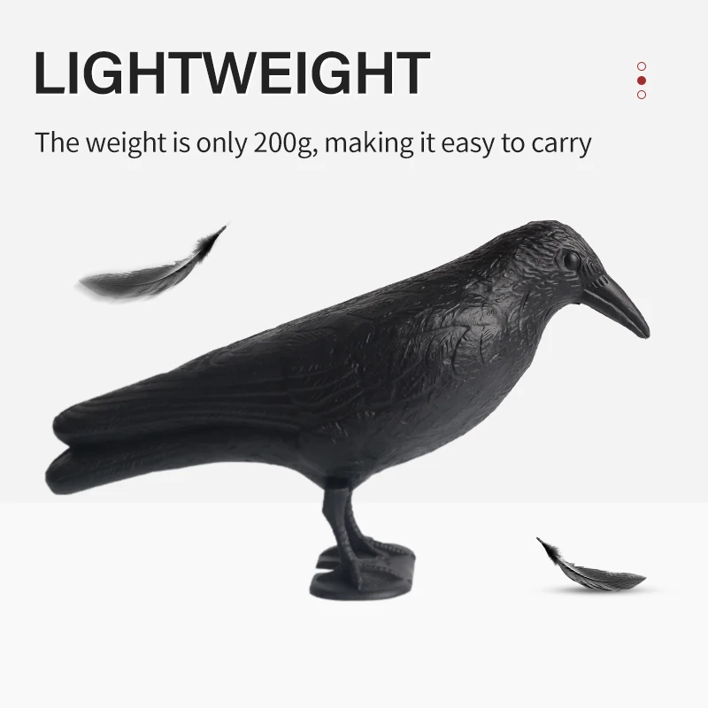 Plastic Simulation Crow Black Figurine Statue Home Desktop Decoration Halloween Decoration For Yard Garden Outdoor Courtyard