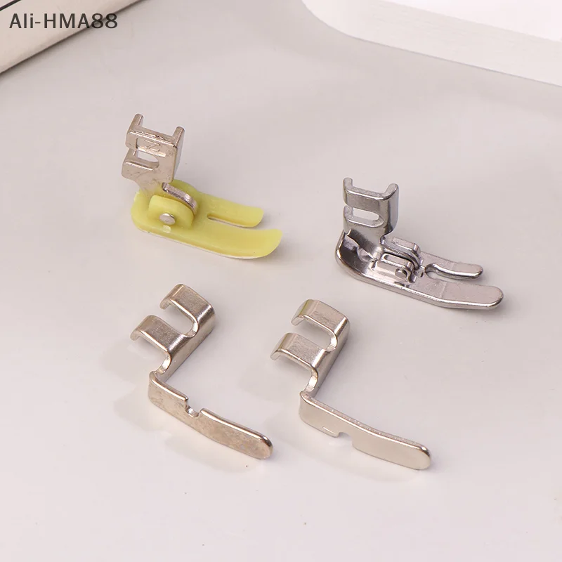 HMA88-4Pcs Old Sewing Machine Zipper Presser Foot Set (Iron Presser Foot Foot, Left Hole And Right Hole Single Side)