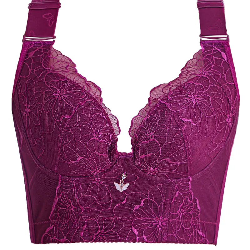 A.L.C. X Bandier Square Neck Long Line Bra In Black,Plum size X-Large