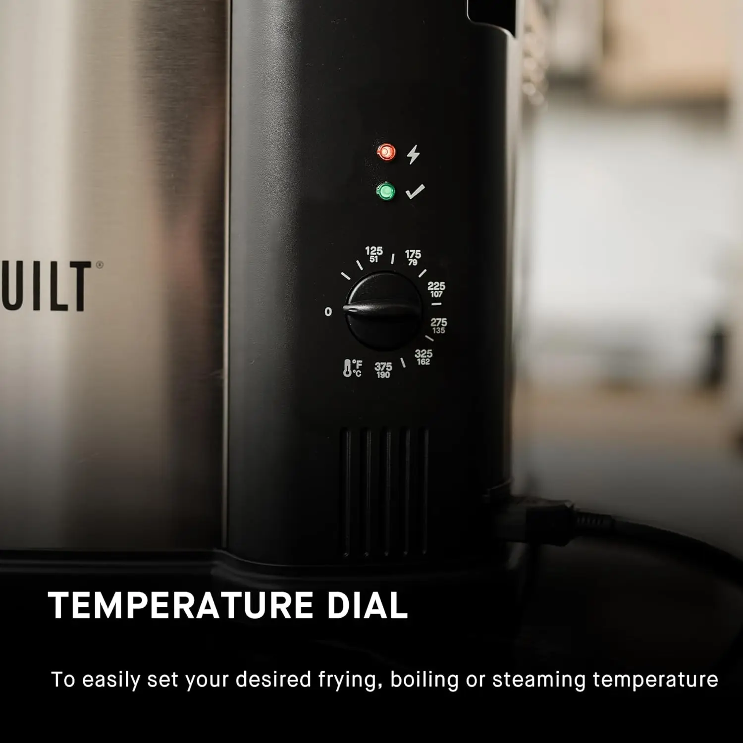 3-in-1 10 Liter XL Electric Fryer, Boiler and Steamer Combination with Drain Basket and Breakaway Safety Cord in St 4