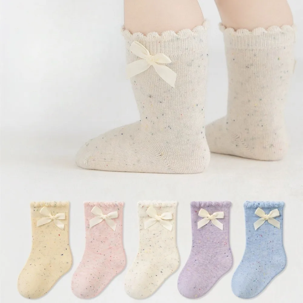 5 Pairs Baby Socks Low Cut Stretch Ankle Socks Floral Ruffle Infant Socks for Newborn Toddler Boys Girls Baby Socks